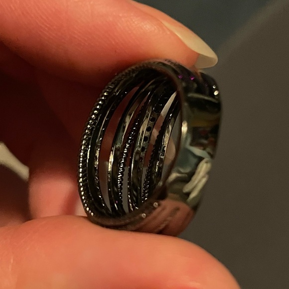 Cubic zirconia decor ring - Picture 4 of 5